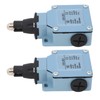 2Pcs Momentary Limit Switch Roller Plunger Micro Limit Travel Switch