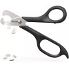 AUVON Scissors-Shaped Pill Cutter, Sharp Blade Pill Splitter for Accurately