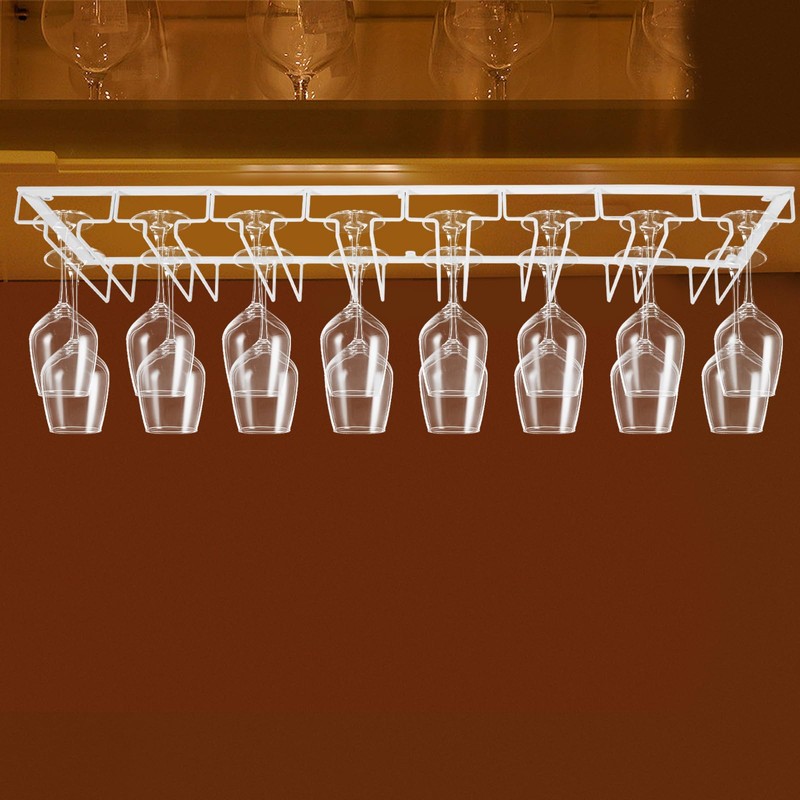 CeRaBuRET Practical And Elegant Wine Glass Rack Under The Cabinet,