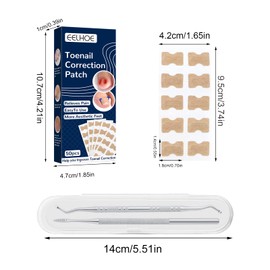 100PCS Ingrown Toenail Correction Patch, Nail Corrector Patch Toe Correction Sticker Ingrown Toenail Corrector Stickers Toenail Correction Patch Toe Nail Correction File Patch Nail Correction Tool