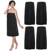 Kinlop 4 Set Towel Wrap for Women Waffle Spa Robe