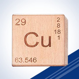 Copper Element Cube- Engraved - 1"