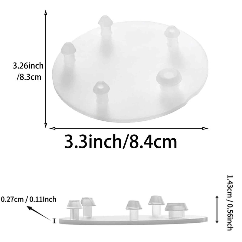 Replacement for Vormax Toilet Flapper Seal Gasket 3'', 4 Pack