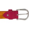 styleBREAKER Studded belt with different coloured small studs, belt, shortenable,