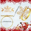 Patelai Snowflake Napkin Rings Thanksgiving Christmas Napkin Holders Exquisite Household