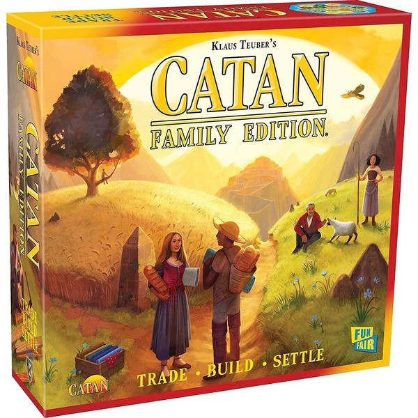 CATAN Family Edition Board Game | Family Board Game | Board Game for Adults and Family | Adventure Board Game | Ages 10+ | For 3 to 4 players | Average Playtime 60 minutes | Made by Catan Studio