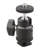 CAMVATE 1/4 Hot Shoe Mount Mini Ball Head Flash Bracket