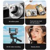 60MP 4K Digital Camer, Vlogging Camera with Front and Rear