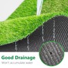 Striped Artificial Grass Turf Indoor Outdoor Rug 2FTX45FT, Fake Grass