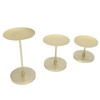 Gold Pillar Candle Holder Double Sided Use Rust Prevention Iron