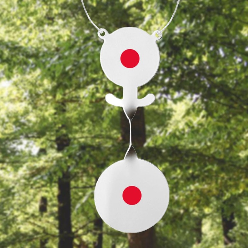 Spinner Air Rifle Target, 360° Rotating Shooting Target, Metal Reset
