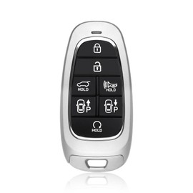 Keylessbest Key Fob Remote Replacement for 2022 2023 Hyundai Santa Fe 7 Buttons 434MHz TQ8-FOB-4F28, Silver