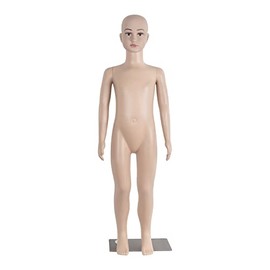 Child Mannequin Full Body Realistic Adjustable Detachable Manikin Display Head Turns Dress Form W/Metal Base 43.3" Height