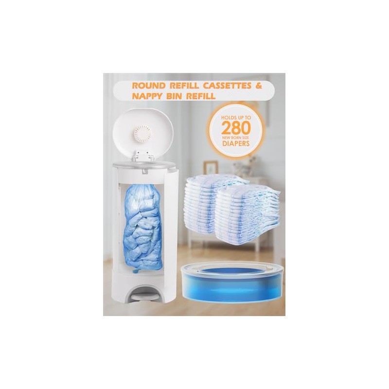 Pack of 13 Refill Cassettes for Odour Proof Nappy Pails