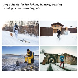 Crampons Shoes Covers, 1 Pair Coarse Sand Winter Anti Slip Ice Snow Shoes Traction Cleat Spikes Ice Snow Grips for Men Women