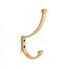 LONHECAN Zinc Alloy 3 Pack 6 inch Brushed Brass Coat