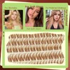 KEYYOU Spider Brown Lash Clusters Ki w/Black Bunny Wispy for