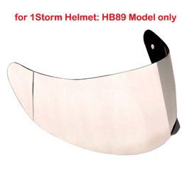 1Storm Motorcycle Modular Flip up Dual Visor Full Face Helmet Shield: HB89