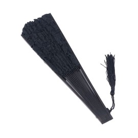 Abanico de mano, diseño de encaje de huesos de bambú, hermoso y atractivo abanico de bambú, ampliamente utilizado como para espectáculos de danza para decoración de