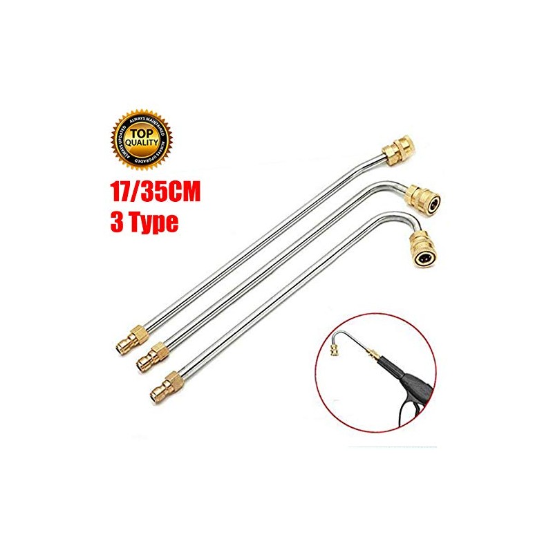 17 cm 3600PSI Pressure Washer Wand Extension Angle Quick Connect