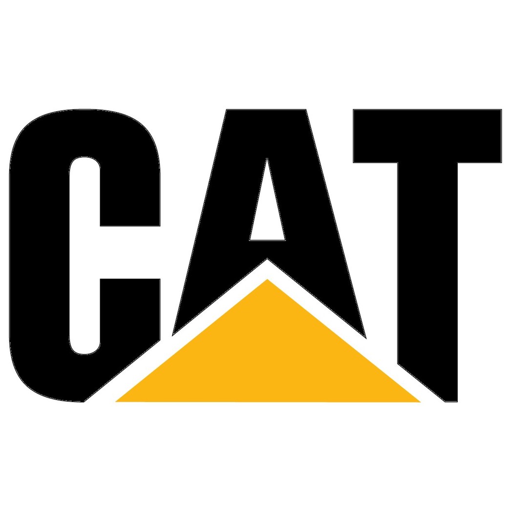 Caterpillar CAT Logo 4" to 48" with Black, White or Pink CAT Letters Full Color Vinyl Decal Sticker
