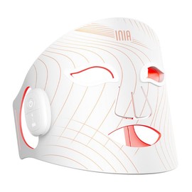INIA GLOW Wireless LED Face Mask, 2-Year Warranty,  Portable and Rechargeable for LED Facial Mask Skincare at Home and Travel, The Ultimate Gift Choice for the Season - Color: Wireless White