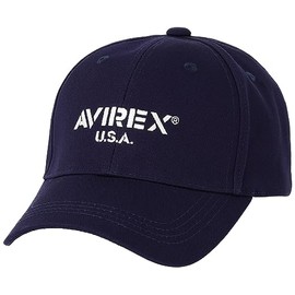 Avilex Men's Low Cap, Baseball Cap, Full Cap, Pattern: A x Navy