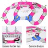 168 PCS Pink Magic Bendable Race Track Toy, Snap Together