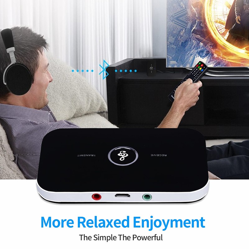 Bluetooth Transmitter and Receiver, GaoMee 2-in-1 Aux Wireless 3.5mm Adapter