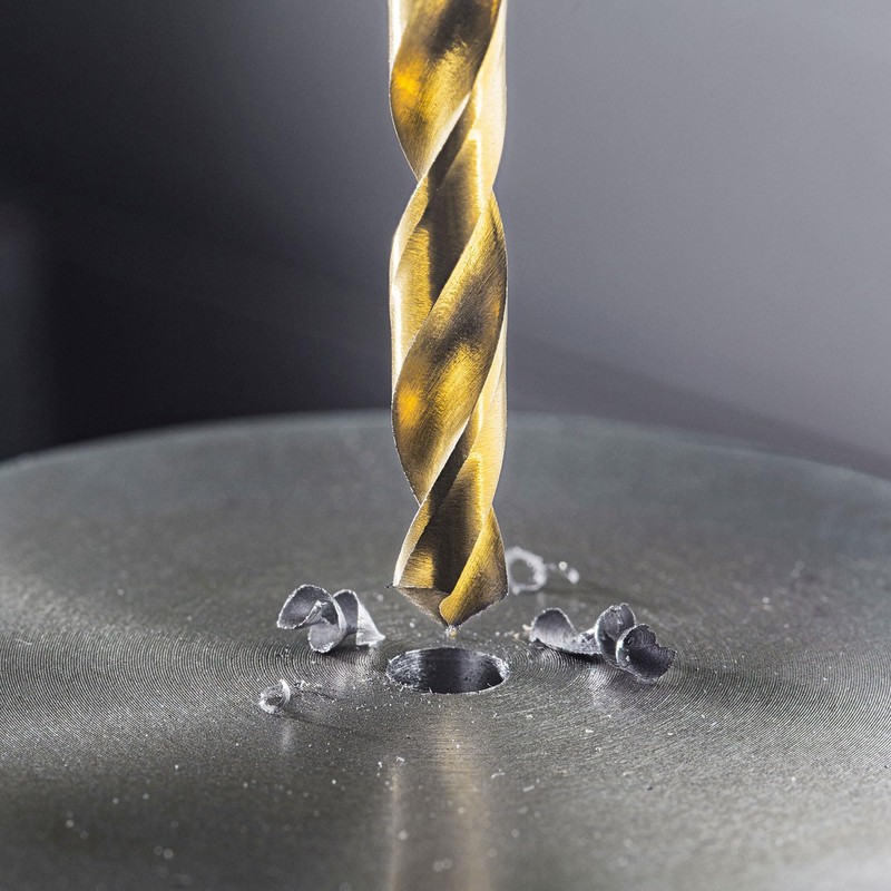 sourcing map 10pcs 1/8" Hex Shank Drill Bits 1/4" Titanium