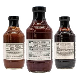 Brownwood Farms BBQ Sauce, Made in Small Batches, Sweet and Tangy, Great on Fries, Meatloaf, Burgers, Glaze, Real Ingredients 20oz (3 Count, Variety)