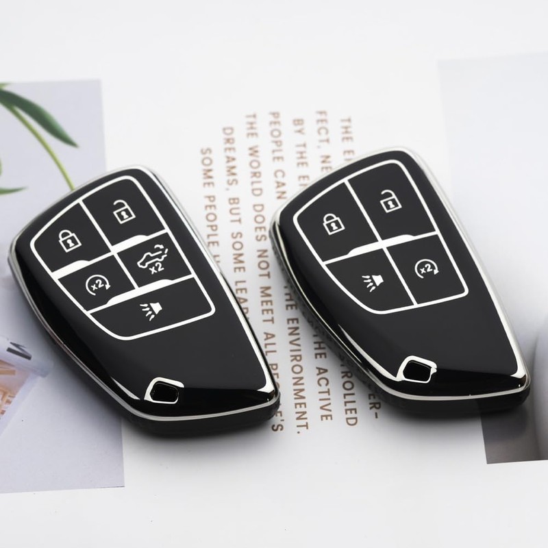 Tautrophen Key Fob Cover Compatible with Silverado 1500 Sierra 1500