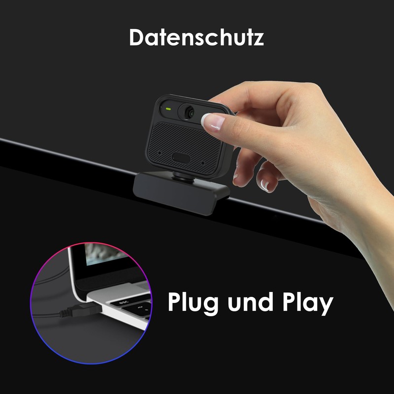 VIZOLINK W12S Webcam 4K 30FPS, UHD Webcam with Microphone and