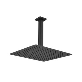 TREATLIFE HOME Ultra-Thin High Pressure Rain Shower Head for Relaxing Full Body Coverage, Self-Cleaning Nozzles, Matte Black Finish