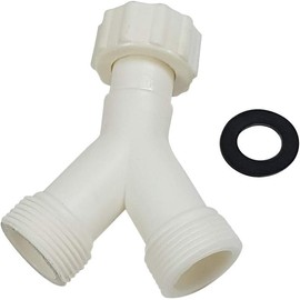 LICHTBLAU Y Adapter for Water Inlet 3/4 with Seal for Washing Machine and Dishwasher, 1 x Inner and 2 x External Thread for Dishwasher, Replacement Parts for Dishwasher