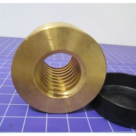 Keystone Threaded Products 2.12" Long x 1-1/2" High Bronze RH Round Acme Nut