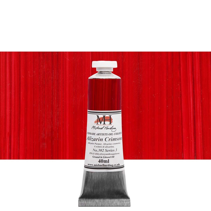 Michael Harding Oil Colour : 40ml Alizarin Crimson