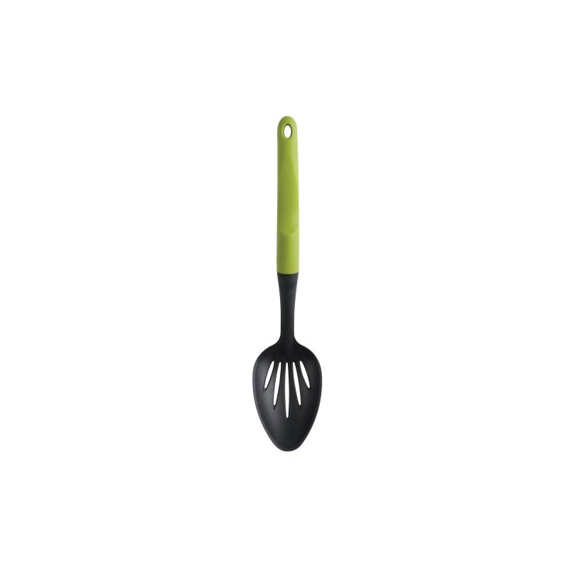 Trudeau Balancia Slotted Spoon, green Handle