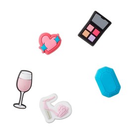 Crocs Jibbitz 5-Pack Trendy Shoe Charms | Jibbitz for Crocs, Girlie Girl, Small