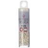 Miyuki DB041 7.2gm Delica Seed Beads, Size 11/0, Silver Lined