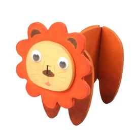 Wooden Art Coloring Kit Toddler DIY Lion / 나무아트 색칠키트 유아DIY 사자