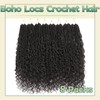 YYQXZG 16 Inch Boho Faux Locs Crochet Hair 8 Packs