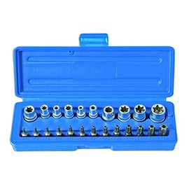Laser 3081 Star Socket & Bit Set 1/4"D, 3/8"D 23pc