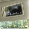 3 x Faith Over Fear Decal, Rear View Mirror Decal,