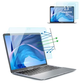 Seorsok 2-Pack High Definition Anti Blue Light Screen Protector for MacBook Air 13 Inch Case 2022-2018 (M1,M2),Anti Glare Filter & Uv Blocker Shield Cover Eye Protection for Mac 13In Laptop