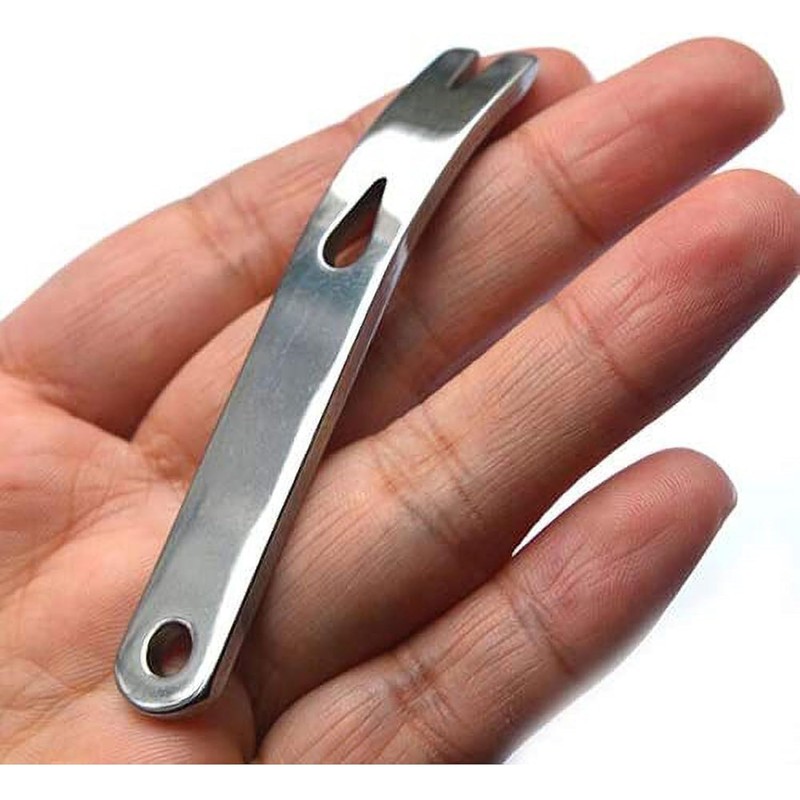Mini Stainless Steel Pocket Pry Bar Crowbar Multifunction EDC Tool