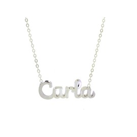 Damen-Halskette mit Namen, Edelstahl, mit Original-Geschenkbox, personalisierter Schmuck für Freunde, Brautpaar Only Faith, standard, Edelstahl, Nicht zutreffend.