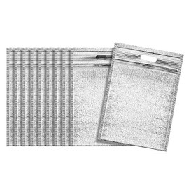 Reusable Thermal Insulation Bags,13.7x9.8in Self-seal Thermal Lunch Food Packing Waterproof bags for Sandwich Drink Picnic (10 pcs)