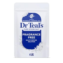 Dr Teals Unscented Epsom Salt, 1.8kg.                                                                                                                 