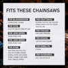 3 Pack 10 Inch Chainsaw Chain 3/8" LP Pitch .043"